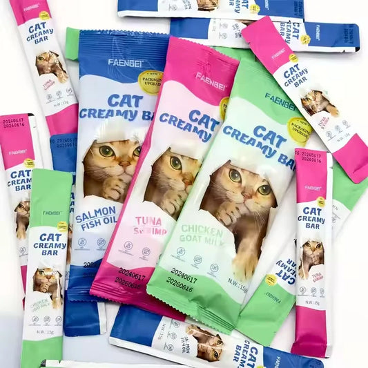 factory direct sales pet snacks cat food wet food cat creamy bar cat treats snacks strips