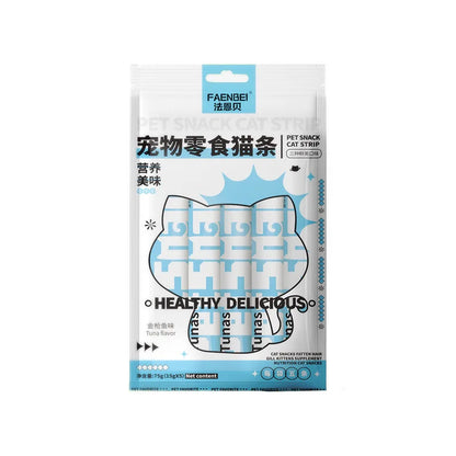 Pet Snacks Cat Strips Young Cat Wet Food Pack Nutrition Chicken Cod Salmon Formula Mixed Flavor Cat Liquid Snacks